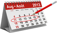 Aug 11-15, 2013 / Du 11 au 15 Août 2013